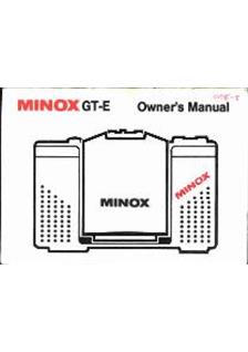 Minox 35 GT-E manual. Camera Instructions.
